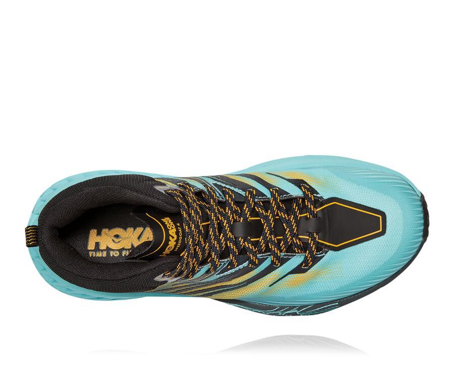 Hoka One One Speedgoat Mid Gore-Tex 2 Trailskor Dam - Blå - XDCBF-4923